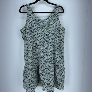 Good Luck‎ Gem Womens XL Babydoll Dress Ditsy Floral Boho Cottagecore Tiered